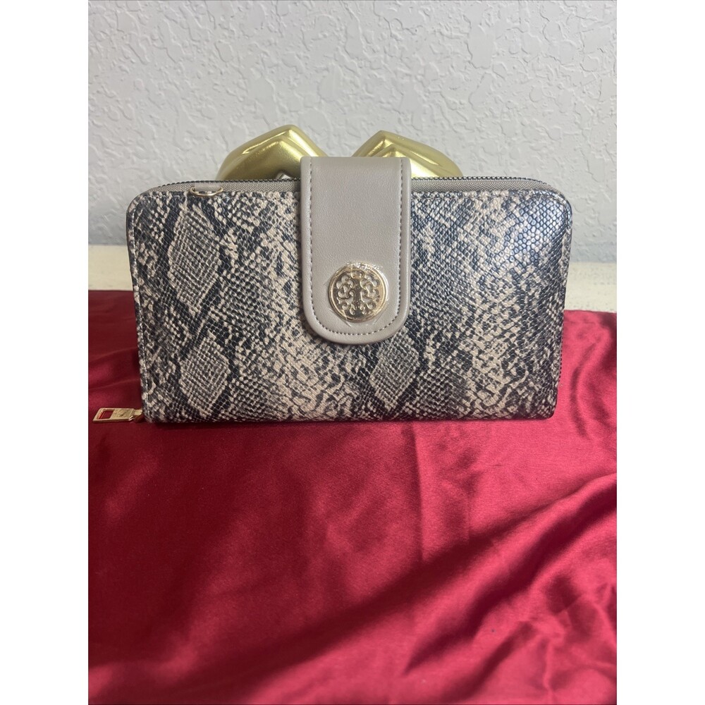 Unbranded Faux Leather Snakeskin Python Long Wallet